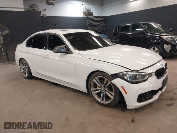 2018 BMW 3 Series 330i xDrive with VIN WBA8D9G56JNU72833, listed as a IAAI auction lot 41287671 with 93,529 mi miles. Bid and sale history available at carsss.com. Image 1.