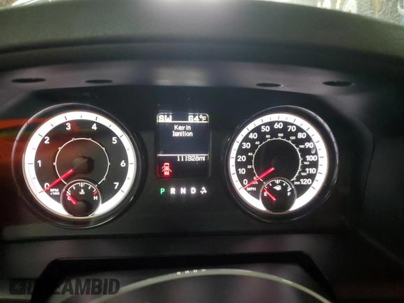 2018 Ram 1500 Express with VIN 1C6RR7FG5JS308966, listed as a Copart auction lot 50035825 with 111,928 mi miles and Salvage Title. Bid and sale history available at carsss.com. Image 9.