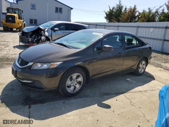 2014 Honda Civic Sedan LX with VIN 2HGFB2F5XEH542259, listed as a Copart auction lot 51412915 with 142,092 mi miles and Salvage Title. Bid and sale history available at carsss.com. Image 1.