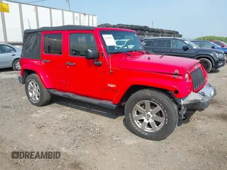 2015 Jeep Wrangler Unlimited Sahara with VIN 1C4BJWEG7FL710194, listed as a IAAI auction lot 42443031 with 98,963 mi miles and . Bid and sale history available at DreamBid. Image 1.