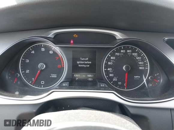 2016 Audi A4 Premium Plus with VIN WAUFFAFL9GN007264, listed as a IAAI auction lot 41861085 with 63,871 mi miles. Bid and sale history available at carsss.com. Image 15.