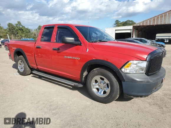 2012 Ram 1500 ST with VIN 1C6RD6FP4CS232216, listed as a Copart auction lot 81971354 with 158,499 mi miles and Salvage title. Bid and sale history available at DreamBid. Image 4.
