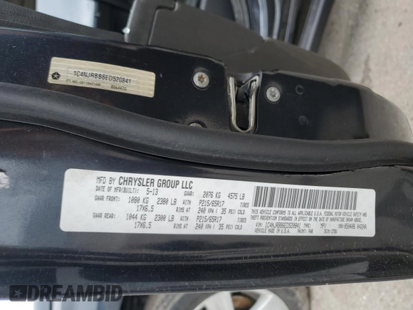 2014 Jeep Patriot Sport with VIN 1C4NJRBB6ED520841, listed as a Copart auction lot 48103545 with 136,012 mi miles and Salvage Title. Bid and sale history available at DreamBid. Image 15.
