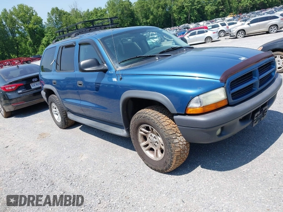 2003 Dodge Durango Sport with VIN 1D4HS38N53F510492, listed as a IAAI auction lot 42378667 with 170,968 mi miles and . Bid and sale history available at DreamBid. Image 1.
