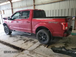 2016 Ford F-150 XLT with VIN 1FTEW1EF0GFA94752, listed as a Copart auction lot 49708005 with Not Provided miles and Salvage Title. Bid and sale history available at carsss.com. Image 2.