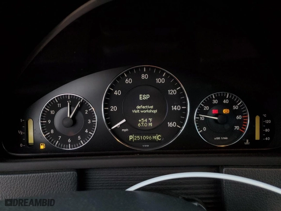 2004 Mercedes-Benz CLK-Class 5.0L with VIN WDBTJ75J04F110990, listed as a Copart auction lot 85511414 with 251,096 mi miles and Salvage Title. Bid and sale history available at carsss.com. Image 9.