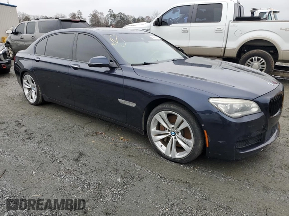 2015 BMW 7 Series 750Li xDrive with VIN WBAYF8C50FD654051, listed as a Copart auction lot 84419284 with 164,994 mi miles and Clean title. Bid and sale history available at DreamBid. Image 4.