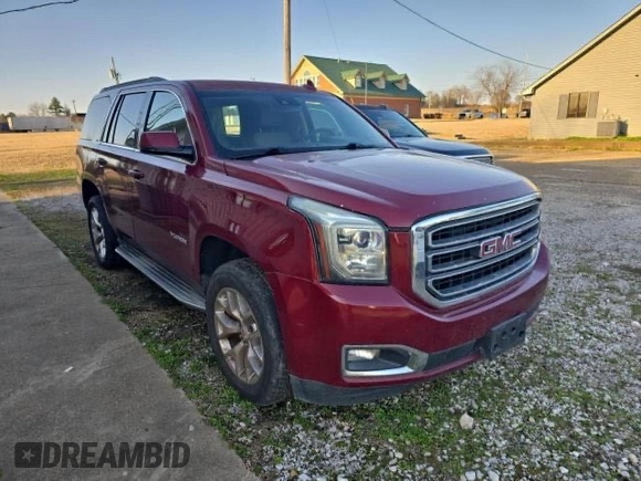 2016 GMC Yukon SLT with VIN 1GKS1BKC4GR346877, listed as a Copart auction lot 54334705 with 131,696 mi miles and Salvage Title. Bid and sale history available at carsss.com. Image 1.