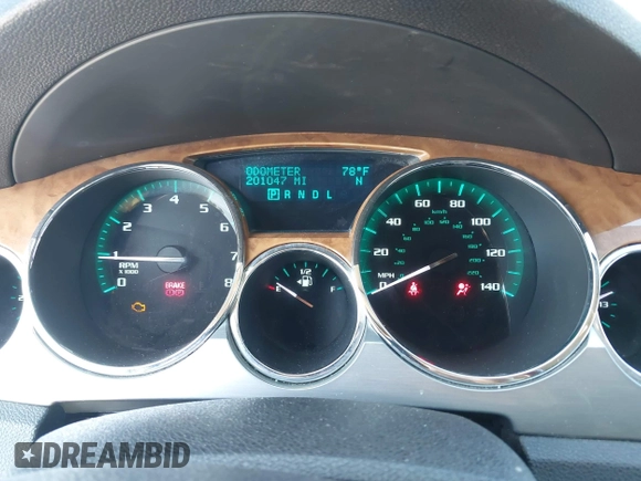 2012 Buick Enclave Leather with VIN 5GAKRCED6CJ388122, listed as a IAAI auction lot 42060341 with 201,047 mi miles and . Bid and sale history available at carsss.com. Image 7.