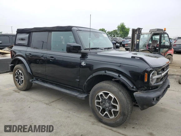 2022 Ford Bronco z VIN 1FMDE5BH2NLB22556, wystawiony jako Copart lot #60717055 z przebiegiem 27 757 mil mil oraz Szkoda całkowita • Salvage title. Historia ofert i sprzedaży dostępna na DreamBid. Obrazek 4.
