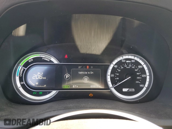2018 Kia Niro EX with VIN KNDCC3LCXJ5111459, listed as a Copart auction lot 56410644 with 69,900 mi miles and Salvage Title. Bid and sale history available at carsss.com. Image 9.