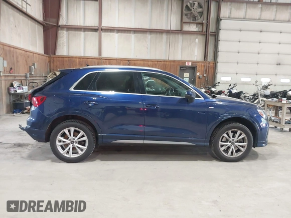 2021 Audi Q3 S line Premium Plus with VIN WA1EECF36M1061776, listed as a IAAI auction lot 42343842 with 40,521 mi miles and . Bid and sale history available at DreamBid. Image 13.