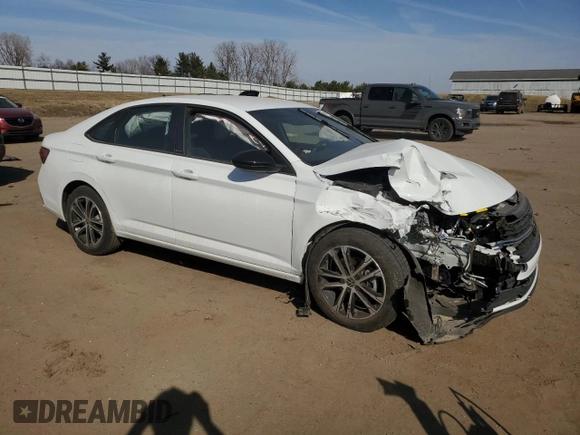 2024 Volkswagen Jetta Sport with VIN 3VWAM7BU2RM005547, listed as a Copart auction lot 48396515 with Not provided miles and Non repairable. Bid and sale history available at DreamBid. Image 4.
