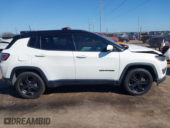 2020 Jeep Compass Latitude with VIN 3C4NJCBB6LT147594, listed as a IAAI auction lot 41592201 with 32,383 mi miles and . Bid and sale history available at DreamBid. Image 14.