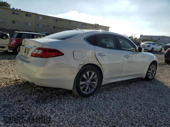 2013 Infiniti M37 with VIN JN1BY1AP0DM511986, listed as a Copart auction lot 86157824 with 125,464 mi miles and Salvage Title. Bid and sale history available at carsss.com. Image 3.