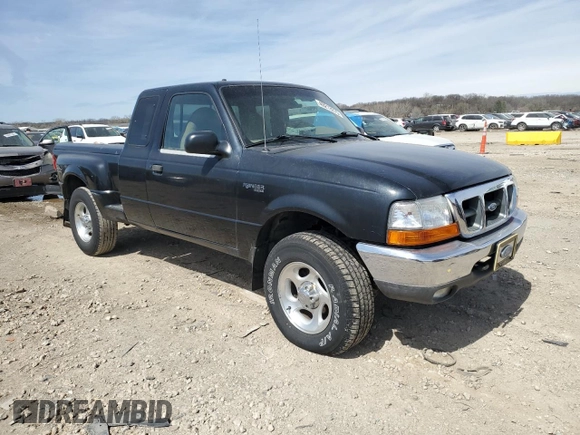 2000 Ford Ranger XL with VIN 1FTZR15V9YPA61700, listed as a Copart auction lot 49213275 with 189,054 mi miles and Salvage Title. Bid and sale history available at DreamBid. Image 4.