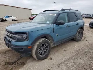 2021 Ford Bronco Sport Big Bend z VIN 3FMCR9B65MRA16267, wystawiony jako Copart lot #58597815 z przebiegiem 85 522 mil mil oraz Czysty tytuł • Clean title. Historia ofert i sprzedaży dostępna na DreamBid. Obrazek 1.