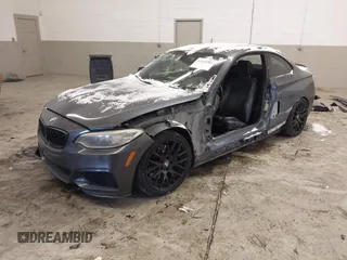 2014 BMW 2 Series M235i with VIN WBA1J7C56EVW84321, listed as a IAAI auction lot 41341382 with 158,444 mi miles and . Bid and sale history available at carsss.com. Image 2.