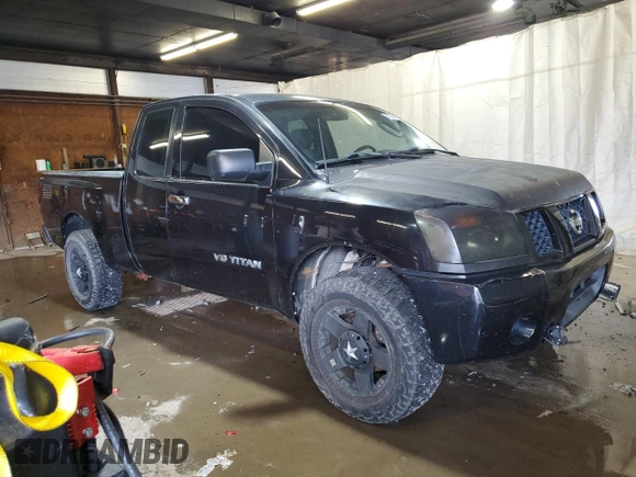 2006 Nissan Titan SE with VIN 1N6BA06A96N567659, listed as a Copart auction lot 61928495 with 190,594 mi miles and Salvage title. Bid and sale history available at DreamBid. Image 4.