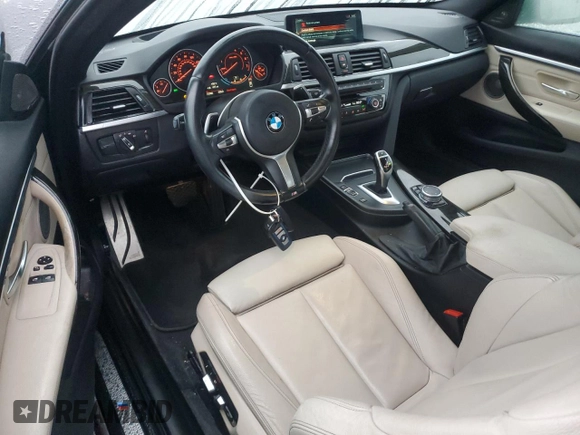 2017 BMW 4 Series 430i with VIN WBA4R7C55HK895635, listed as a Copart auction lot 82909364 with 73,788 mi miles and Salvage Title. Bid and sale history available at DreamBid. Image 8.