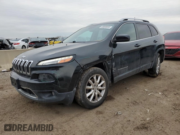2016 Jeep Cherokee Limited with VIN 1C4PJMDB1GW328386, listed as a Copart auction lot 46660055 with 75,858 mi miles and Salvage Title. Bid and sale history available at DreamBid. Image 1.