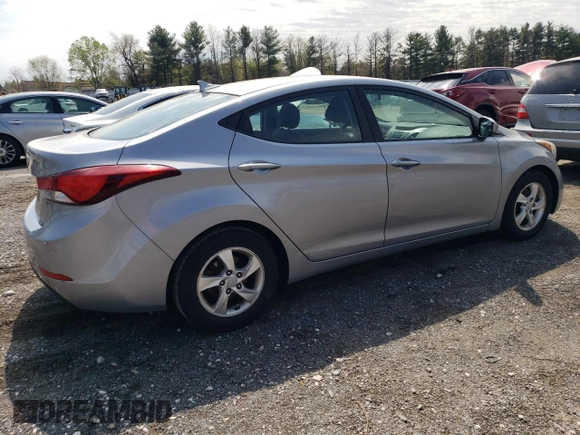 2015 Hyundai Elantra SE with VIN 5NPDH4AE6FH595492, listed as a Copart auction lot 52927155 with 102,179 mi miles and Salvage Title. Bid and sale history available at carsss.com. Image 3.