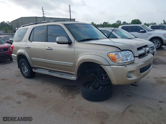 2005 Toyota Sequoia SR5 with VIN 5TDZT34AX5S241653, listed as a IAAI auction lot 41960379 with 251,280 mi miles. Bid and sale history available at carsss.com. Image 1.