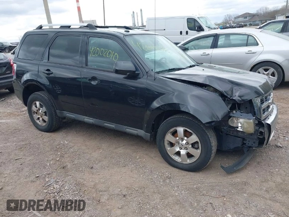 2011 Ford Escape Limited with VIN 1FMCU9EG6BKB90000, listed as a IAAI auction lot 42002010 with 215,825 mi miles. Bid and sale history available at carsss.com. Image 1.