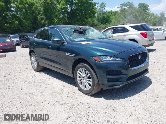2017 Jaguar F-Pace 35t Prestige with VIN SADCK2BV1HA490874, listed as a IAAI auction lot 42551753 with 52,270 mi miles and . Bid and sale history available at DreamBid. Image 1.