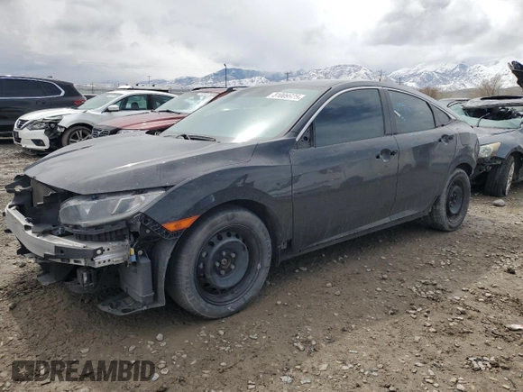 2020 Honda Civic LX with VIN 2HGFC2F62LH594407, listed as a Copart auction lot 51009925 with Not Provided miles and Salvage Title. Bid and sale history available at DreamBid. Image 1.