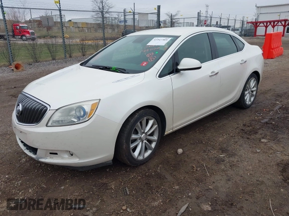 2013 Buick Verano Leather Group with VIN 1G4PS5SKXD4149000, listed as a IAAI auction lot 41947389 with 132,628 mi miles. Bid and sale history available at carsss.com. Image 2.