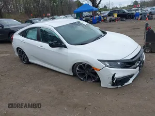 2019 Honda Civic Sedan Sport with VIN 2HGFC2F87KH592488, listed as a IAAI auction lot 42077168 with 44,431 mi miles. Bid and sale history available at carsss.com. Image 1.