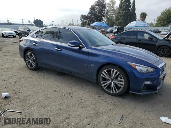 2020 Infiniti Q50 Sport z VIN JN1EV7AP0LM200937, wystawiony jako Copart lot #54179485 z przebiegiem 50 030 mil mil oraz Szkoda całkowita • Salvage title. Historia ofert i sprzedaży dostępna na DreamBid. Obrazek 4.