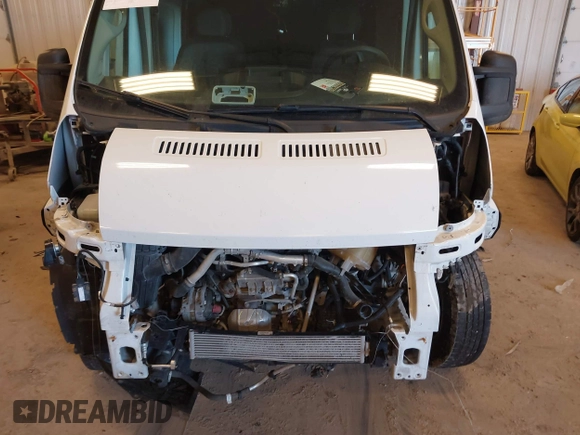 2022 Ram ProMaster Cargo with VIN 3C6LRVDG8NE123381, listed as a IAAI auction lot 41719262 with 123,655 mi miles and . Bid and sale history available at DreamBid. Image 6.
