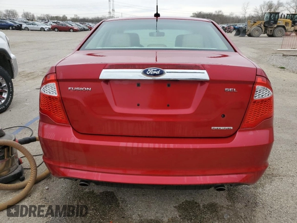 2012 Ford Fusion SEL with VIN 3FAHP0JGXCR364995, listed as a Copart auction lot 51223535 with 42,012 mi miles and Salvage Title. Bid and sale history available at carsss.com. Image 6.