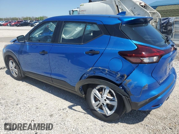 2022 Nissan Kicks S with VIN 3N1CP5BVXNL495027, listed as a Copart auction lot 52143215 with 50,425 mi miles and Salvage Title. Bid and sale history available at DreamBid. Image 2.