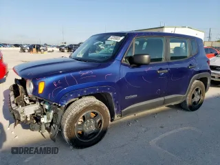 2019 Jeep Renegade Sport z VIN ZACNJAABXKPK14349, wystawiony jako Copart lot #53209955 z przebiegiem 103 209 mil mil oraz Czysty tytuł • Clean title. Historia ofert i sprzedaży dostępna na DreamBid. Obrazek 1.
