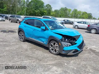 2022 Hyundai Kona Limited with VIN KM8K53A31NU897927, listed as a IAAI auction lot 42263754 with 57,916 mi miles and . Bid and sale history available at DreamBid. Image 1.