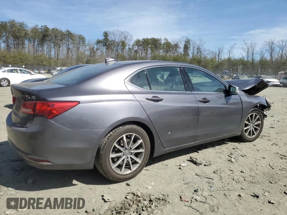 2018 Acura TLX w/Technology Pkg with VIN 19UUB1F50JA008875, listed as a Copart auction lot 48611285 with 41,302 mi miles and Salvage Title. Bid and sale history available at carsss.com. Image 3.