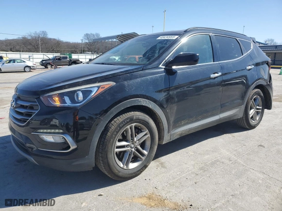 2017 Hyundai Santa Fe Sport 2.4L with VIN 5XYZU3LB7HG384777, listed as a Copart auction lot 48434955 with NaN miles and Salvage Title. Bid and sale history available at carsss.com. Image 1.