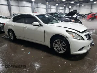 2011 Infiniti G25 x z VIN JN1DV6ARXBM652576, wystawiony jako Copart lot #45913105 z przebiegiem Nie podano mil oraz Szkoda całkowita • Salvage title. Historia ofert i sprzedaży dostępna na DreamBid. Obrazek 4.