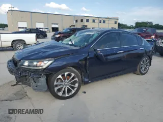 2013 Honda Accord Sport with VIN 1HGCR2F5XDA216408, listed as a Copart auction lot 54956235 with 151,112 mi miles and Salvage Title. Bid and sale history available at DreamBid. Image 1.