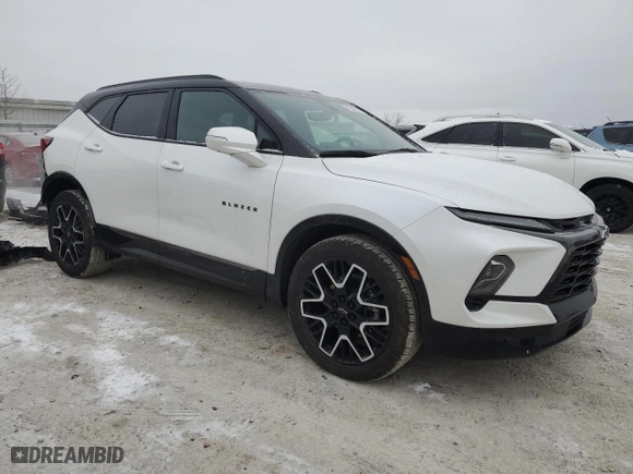 2023 Chevrolet Blazer RS with VIN 3GNKBERS1PS233335, listed as a Copart auction lot 45636345 with 10,615 mi miles and Salvage Title. Bid and sale history available at carsss.com. Image 4.