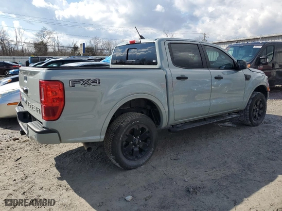 2023 Ford Ranger XL with VIN 1FTER4FH7PLE00968, listed as a Copart auction lot 46299805 with 25,262 mi miles and Salvage Title. Bid and sale history available at carsss.com. Image 3.