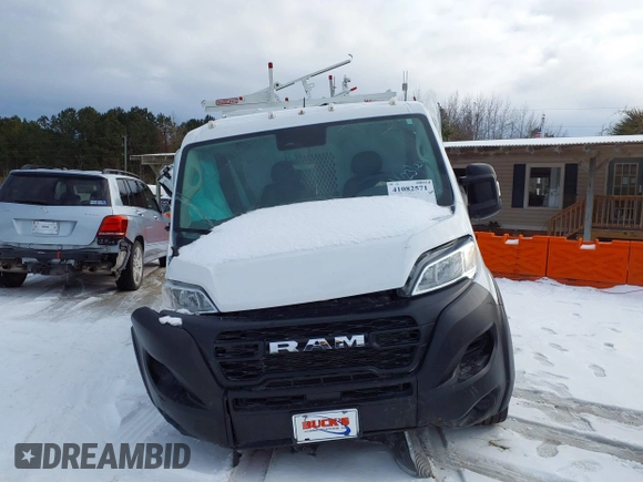 2023 Ram ProMaster Cargo with VIN 3C6LRVNG1PE548538, listed as a IAAI auction lot 41082571 with 21,357 mi miles and . Bid and sale history available at DreamBid. Image 11.