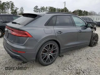 2020 Audi Q8 Premium Plus with VIN WA1EVAF19LD016508, listed as a Copart auction lot 44866694 with 49,835 mi miles and Salvage title. Bid and sale history available at DreamBid. Image 3.