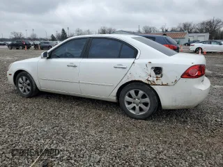 2007 Kia Optima EX with VIN KNAGE124175139537, listed as a Copart auction lot 43918695 with 183,774 mi miles and Salvage Title. Bid and sale history available at carsss.com. Image 2.