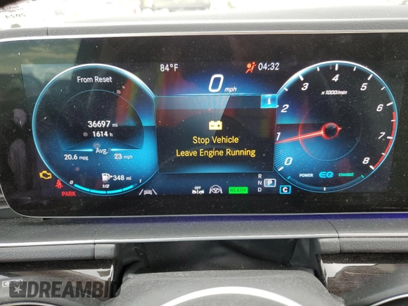 2020 Mercedes-Benz GLS 450 with VIN 4JGFF5KE3LA124028, listed as a Copart auction lot 58235684 with 36,697 mi miles and Salvage Title. Bid and sale history available at DreamBid. Image 9.