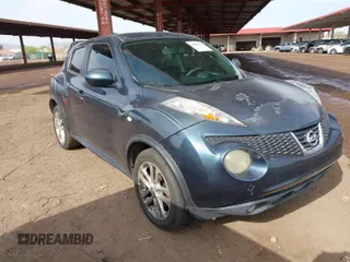 2012 Nissan Juke S with VIN JN8AF5MR6CT106839, listed as a IAAI auction lot 41898396 with 1 mi miles. Bid and sale history available at carsss.com. Image 1.