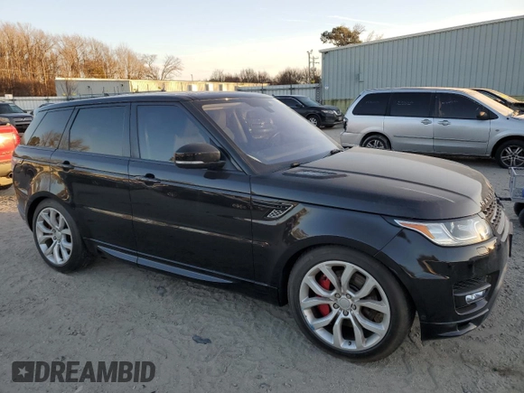 2016 Land Rover Range Rover Sport Autobiography with VIN SALWV2EF0GA574809, listed as a Copart auction lot 42360365 with 90,409 mi miles and Salvage title. Bid and sale history available at DreamBid. Image 4.